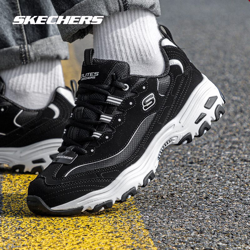 SKECHERS 斯凯奇 D'LITES系列 男子休闲运动鞋 52675/BLK 黑白 42 289.86元（需买3件，