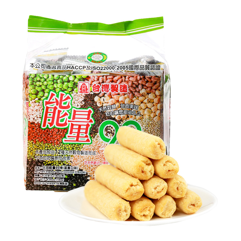 PEITIEN 北田 能量99棒 蛋黄味 180g 12.94元