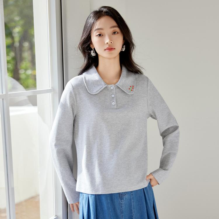 INMAN 茵曼 女士Polo衫 C1843TX0640844 149元包邮（新客到手价119元）