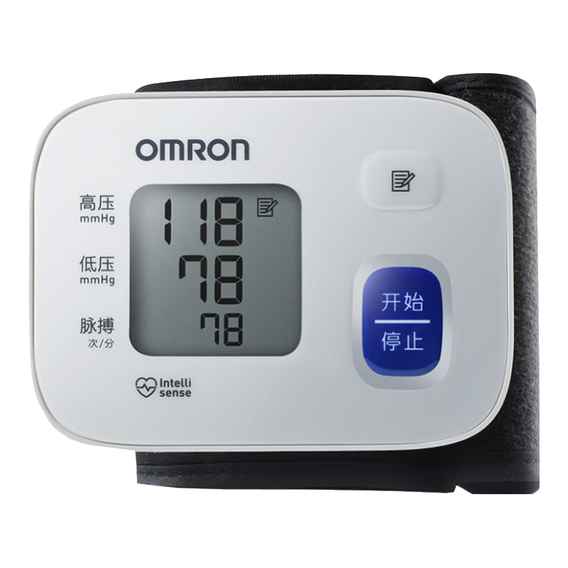 plus会员：欧姆龙（OMRON）电子血压计医用家用腕式全自动测量血压仪器表T10 