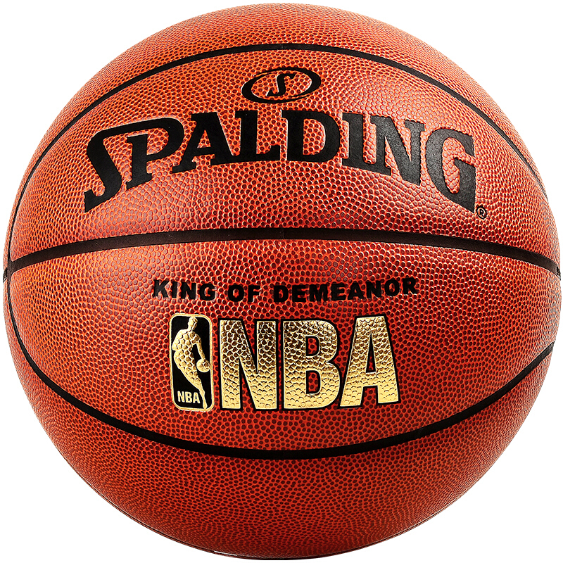 SPALDING 斯伯丁 NBA比赛用球系列 PU篮球 76-167Y 橘色 7号/标准 90.54元