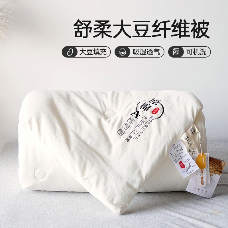 MUJI 無印良品 无印良品被子冬天 双人学生宿舍居家被芯被褥秋冬被 无染大