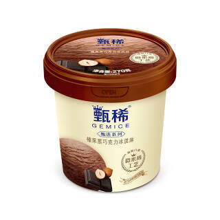 伊利 甄稀榛果黑巧克力口味雪糕 270g *10件 118元(需用券,合11.