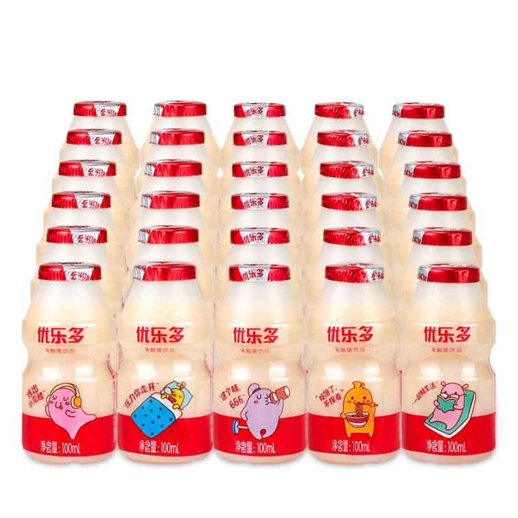 优乐多 乳酸菌饮品 100ml*20瓶 礼盒装 20.17元