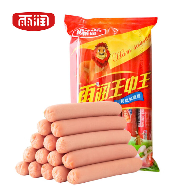 yurun 雨润 王中王优级火腿肠 60g×10支 23元（合11.5元/件）