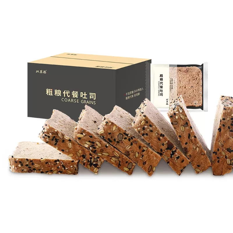 BEIGUOLOU 北菓楼 粗粮代餐吐司 1000g/箱 14.8元包邮（需用券）