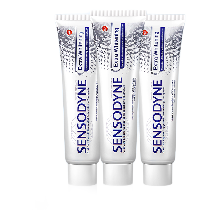 SENSODYNE 舒适达 美白配方套装牙膏 300g (赠 小牙膏 20g) 53.9元（需用券）