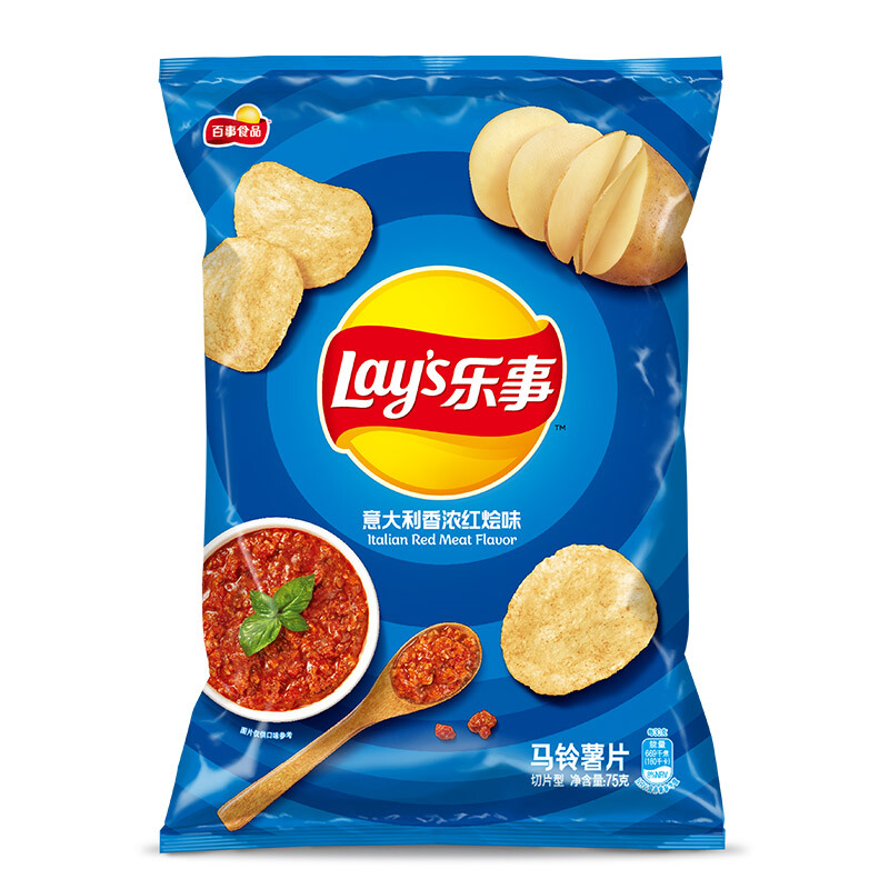 Lay's 乐事 马铃薯片 意大利香浓红烩味 75g 5.9元