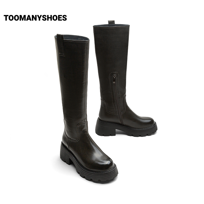 TOOMANYSHOES 女士骑士靴 TE6ZAC80DP8DG3 339元（需用券）