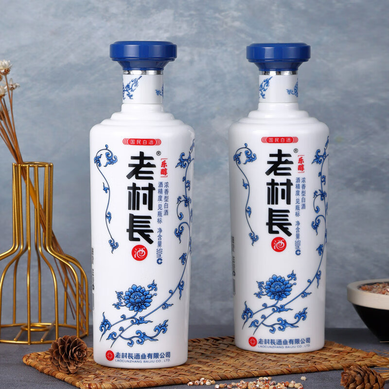 老村长 乐醇青花瓶 42%vol 浓香型白酒 500ml*6瓶 187.2元