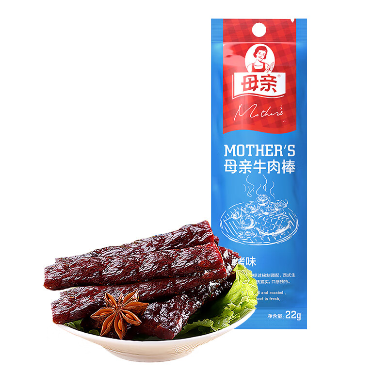 母亲 牛肉棒(香烤味)22g（任选16件） 3.71元（需用券）