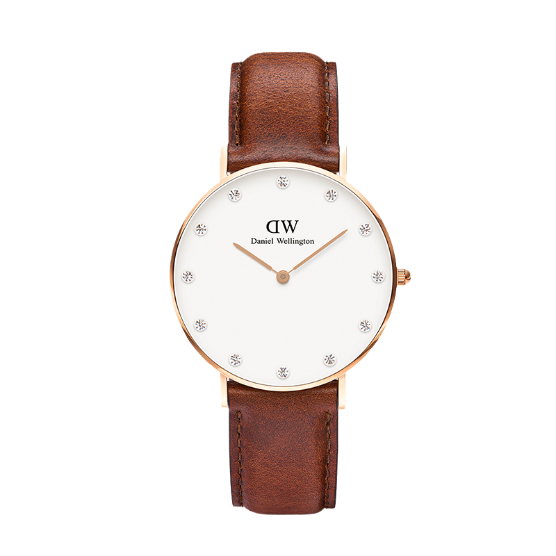 PLUS会员：Daniel Wellington 满天星棕色腕表 DW00100075 486.41元包邮