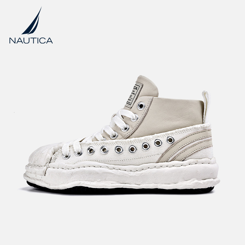 NAUTICA 诺帝卡 敖子逸同款 厚底白色休闲鞋 S552C28073 899元包邮（需用券）