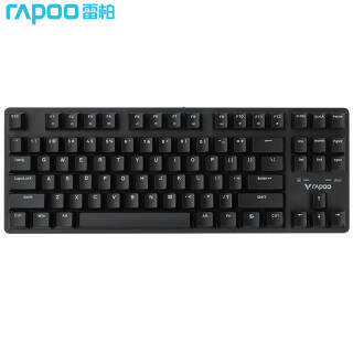 rapoo雷柏v500pro87键24g无线机械键盘黑色雷柏青轴无光119元