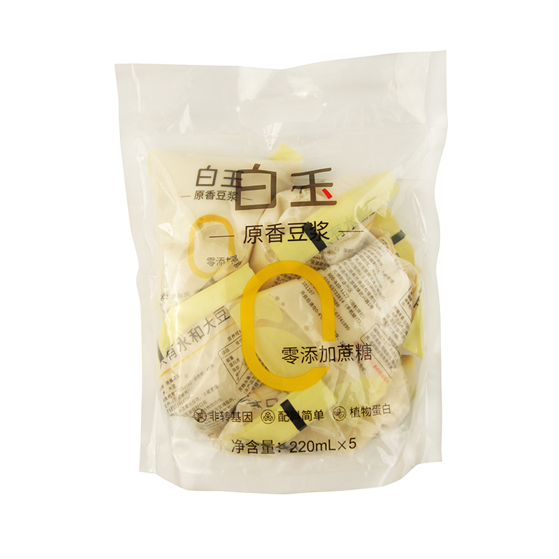 白玉 原香豆浆 220ml*5包 20元