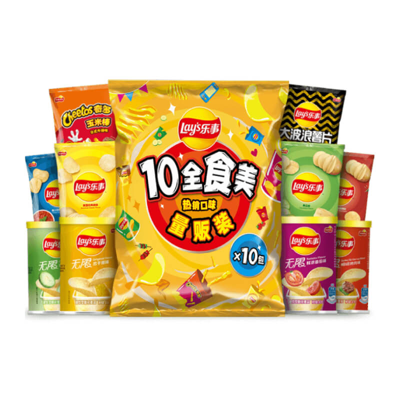 Lay's 乐事 10全食美 零食薯片大礼包 混合口味 410g 20.77元（需买3件，需用券