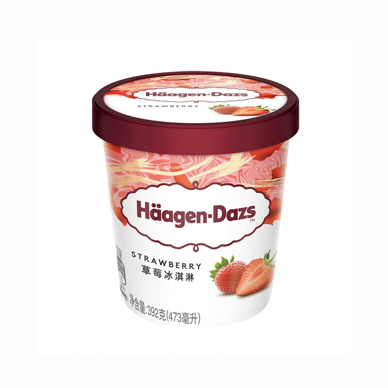 Häagen·Dazs 哈根达斯 草莓冰淇淋 392g 43.33元（需买3件，共130元，需用