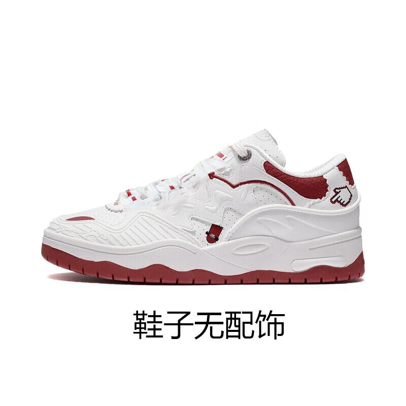 LI-NING 李宁 2023新款CF溯the one系列运动时尚鞋女子经典休闲鞋AGCT386 云雾白/焰