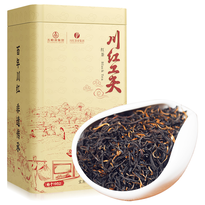 川红 工夫非遗浓香红茶150g（赠五粮春（45vol）500mL一瓶） 173元（需用券）