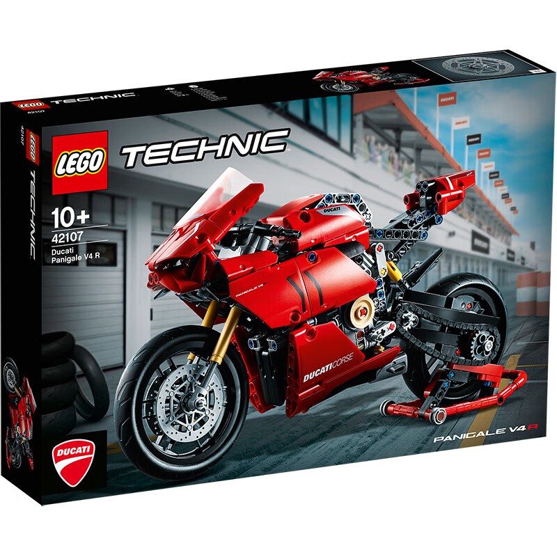 LEGO 乐高 Technic科技系列 42107 杜卡迪 Panigale V4 R 赛道摩托 669元（需用券）