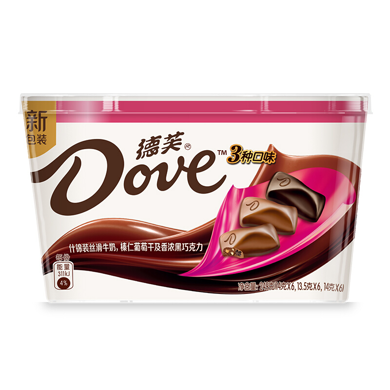 Dove 德芙 什锦碗装巧克力 249g 19.41元（需用券）