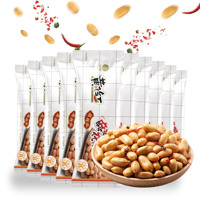 黄飞红 麻辣花生42g*10袋 20.7元（需用券）