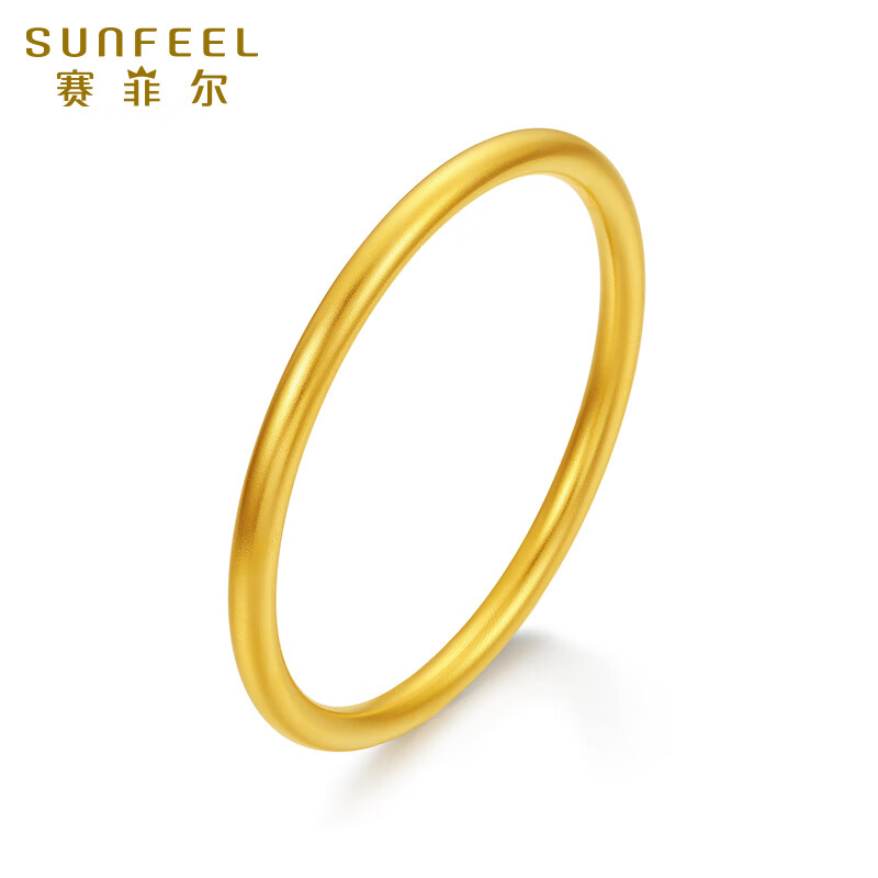 赛菲尔 古法黄金手镯 5.2g 100127940391 6342元