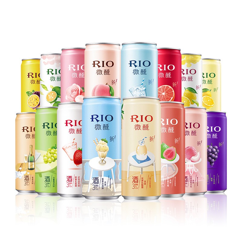 RIO 锐澳 洋酒 3度 微醺系列 330ml*16罐 加送6瓶气泡水 66.05元（需买2件，需用