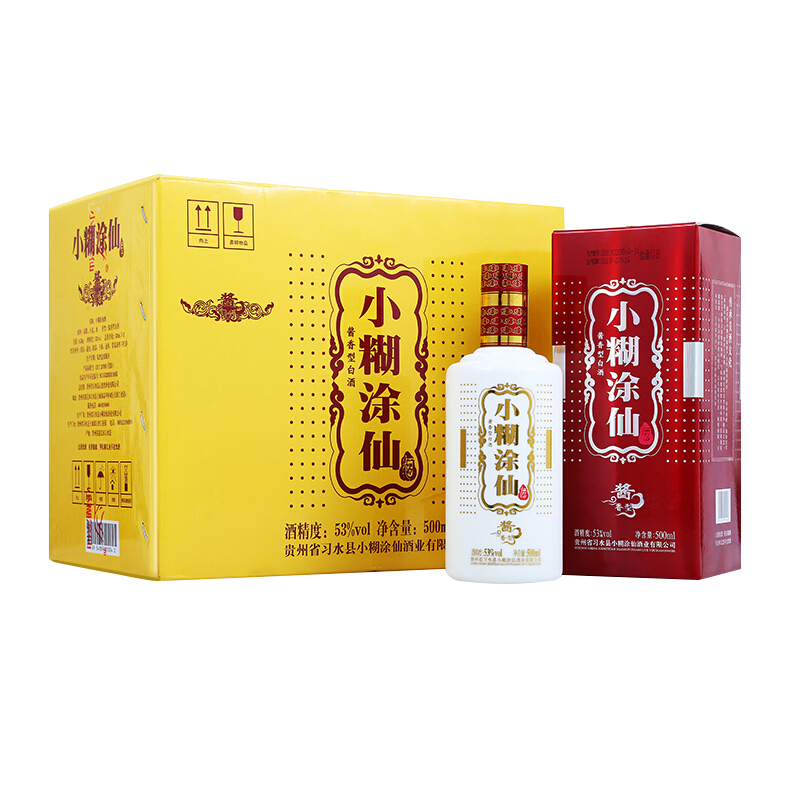 今日必买：小糊涂仙 普酱 53度 酱香型白酒 500ml*6瓶 512.92元（需用券）