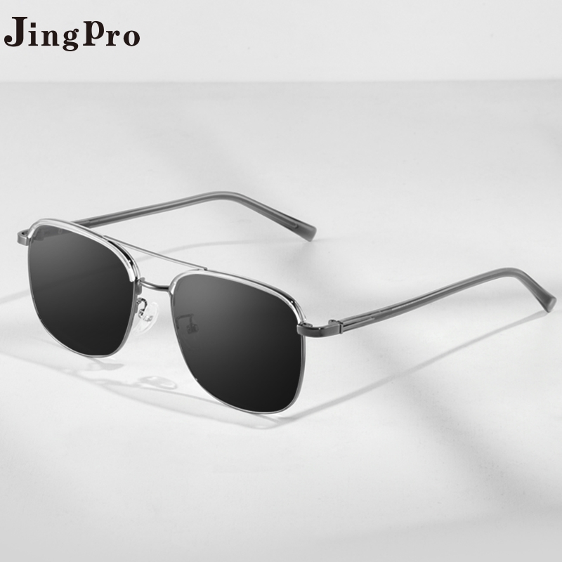 JingPro 镜邦 1.60MR-8近视太阳镜（含散光）+超酷双梁飞行员镜框多款可选 93元