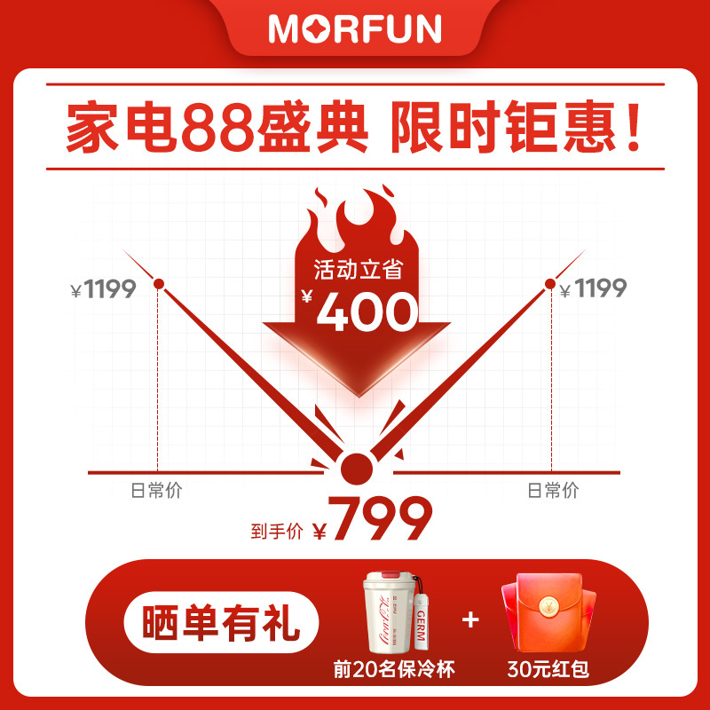 morfun魔凡mf220d即热式饮水机爆柠椰椰白799元包邮拍下立减