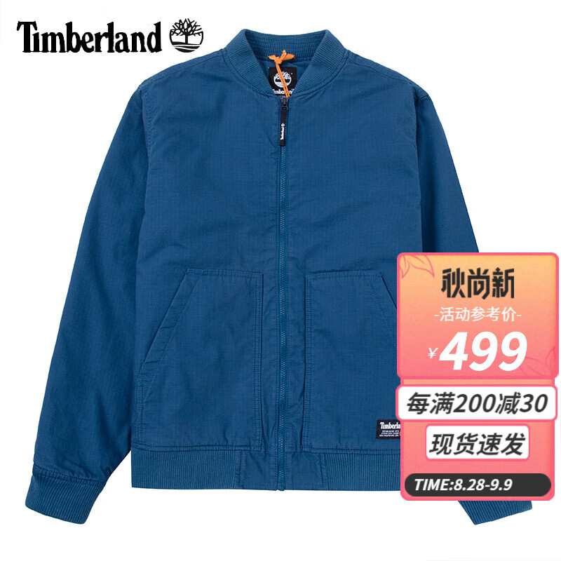 Timberland 外套男春秋款户外防风宽松经典时尚薄夹棉棒球服飞行夹 A22A2BZ4/ L 3