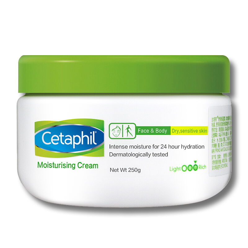 Cetaphil 丝塔芙 保湿霜250g大白罐乳液面霜 “宝树”推荐不含烟酰胺身体乳敏