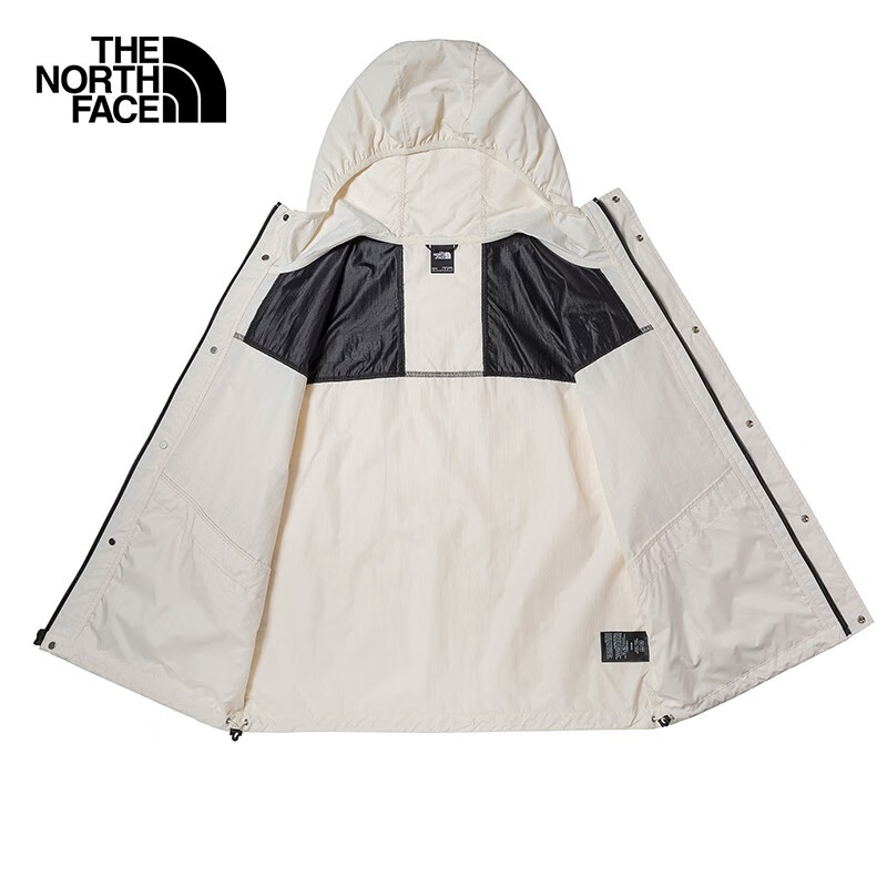 THE NORTH FACE 北面 防风夹克男户外休闲防风外套春季|5JYN Q4C/米白色 608元（需