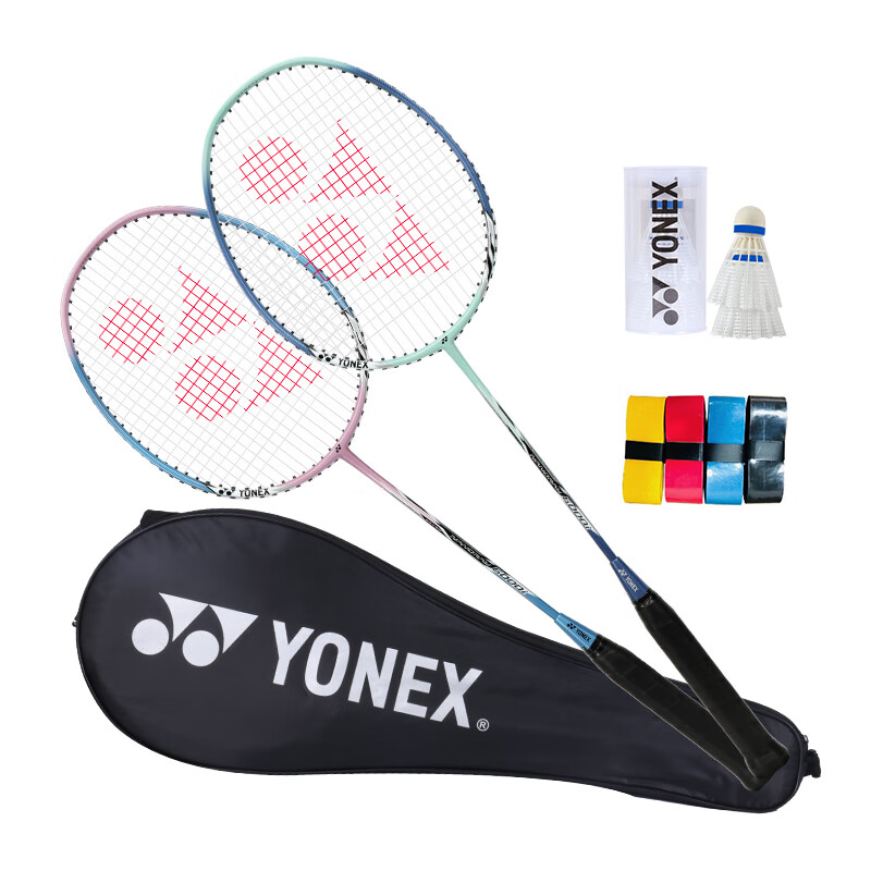 YONEX 尤尼克斯 NR6i 羽毛球拍 超值对拍绿粉 NR-6000I 162.11元