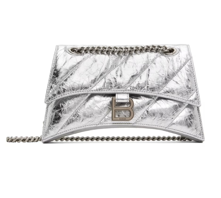 Balenciaga Silver Small Crush 鏈條包 7折 $2170（約15655.68元）