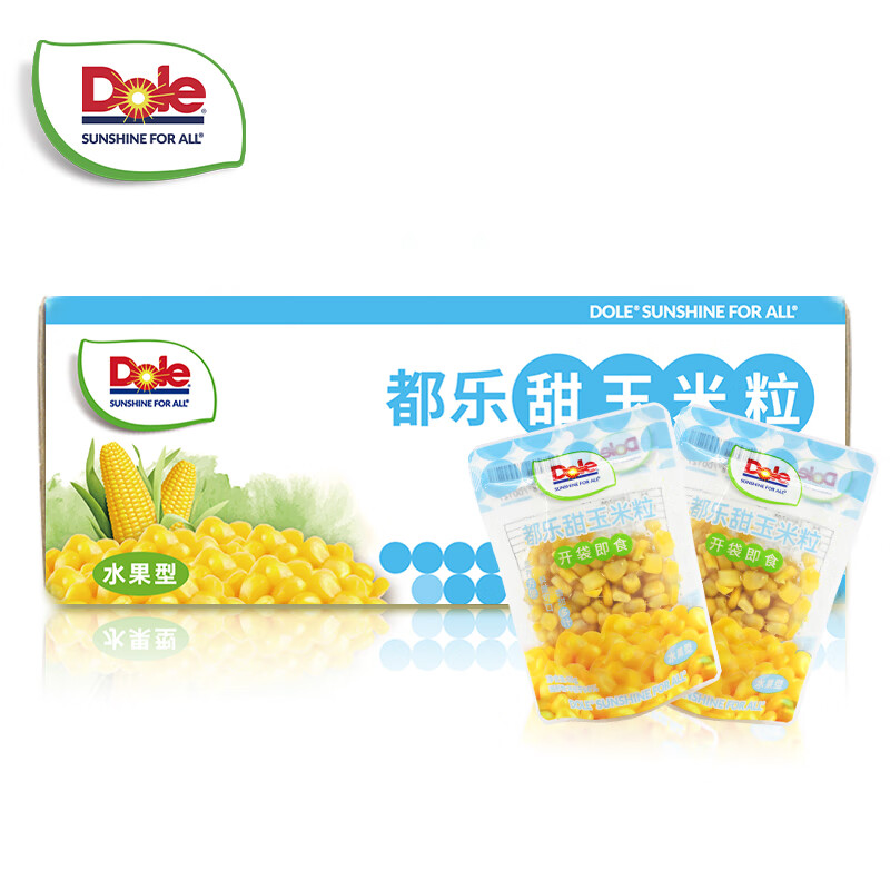 Dole 都乐 吉林甜玉米粒 60g＊30袋装 低脂轻食 精品礼盒装 134.05元（需用券）