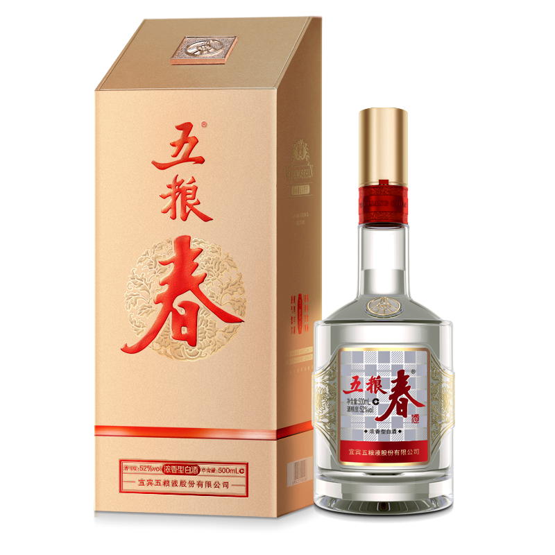 puls会员：五粮液 五粮春第二代 浓香52度 500ml*1瓶 252.2元