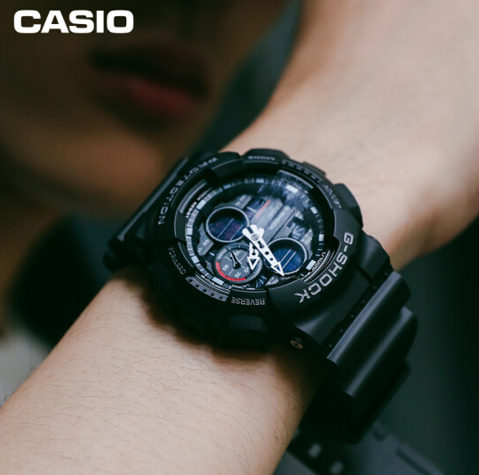 casio 卡西欧 g-shock系列 ga-140-1a1er 男士多功能防水石英手表 ￥