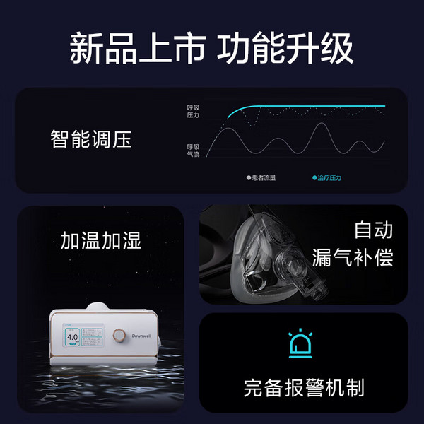 杜恩医疗 全自动双水平睡眠止鼾呼吸机 DH-A720k