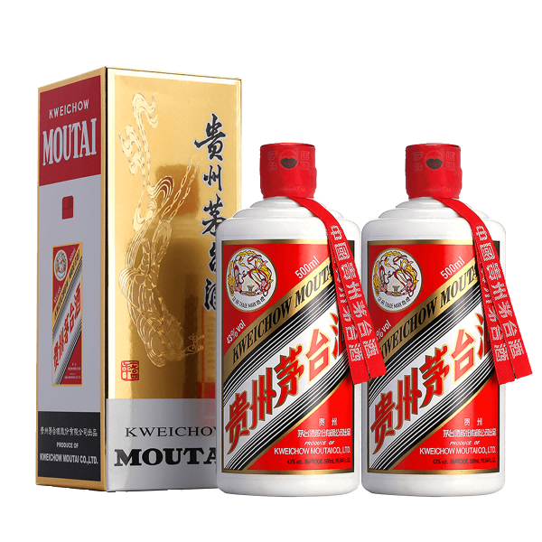 唯品会自营：茅台 飞天 43度 酱香型白酒 500ml*2瓶 1763元 包邮