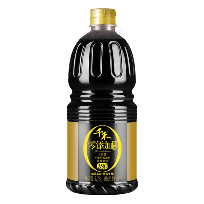 千禾 御藏本酿 180天 零添加 特级生抽 1.28L 9.29元