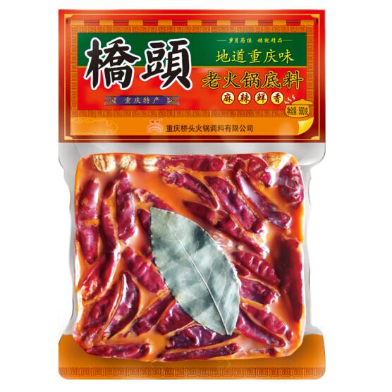 QIAO TOU 桥头 重庆麻辣老火锅底料 500g 2.86元（需买4件，需用券）