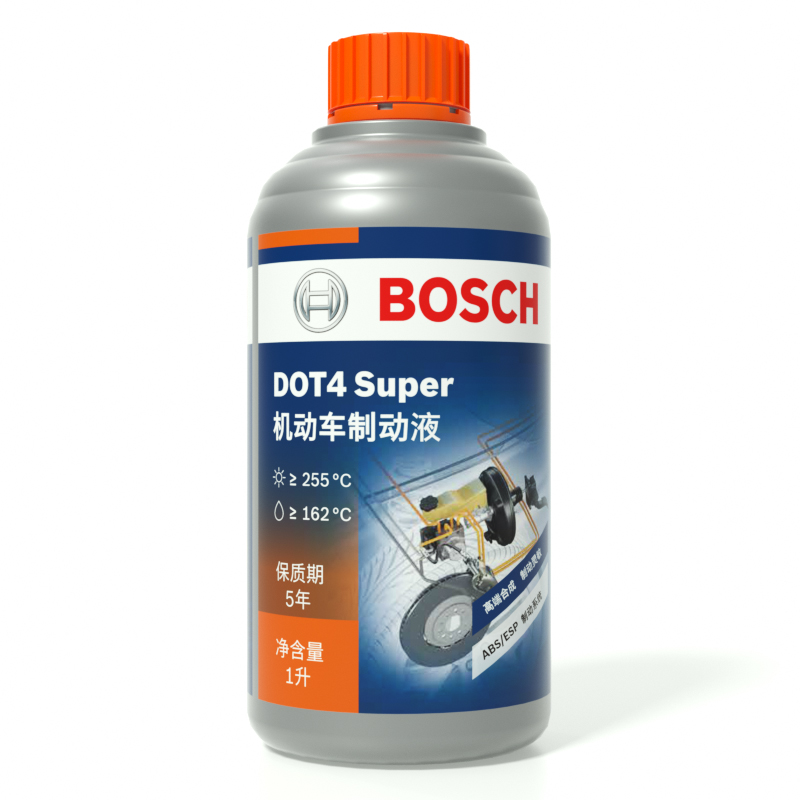 BOSCH 博世 刹车油DOT4 Super制动液刹车液 升级版 汽车刹车油通用型1L 77.2元（