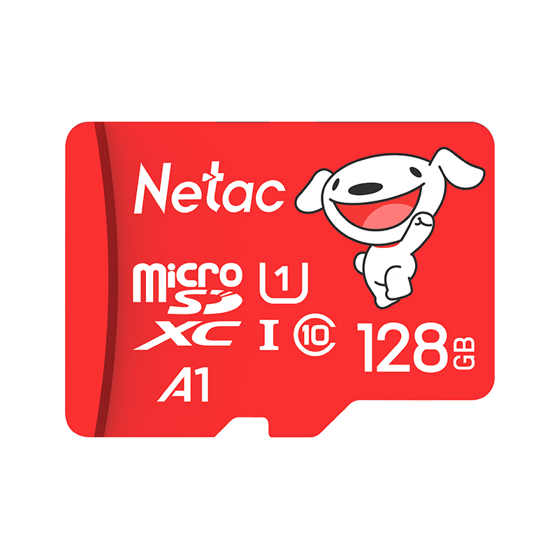 概率券、PLUS会员：朗科（Netac）＆JOY联名款 128GB TF(MicroSD)存储卡 U3 C10 A1 4K P5