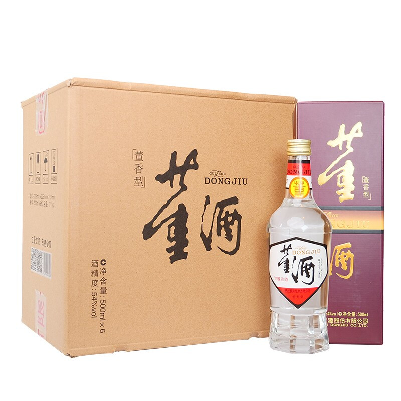 董酒 复刻系列 白标 董香型白酒 54度 500ml*6整箱装 694.2元（需用券）