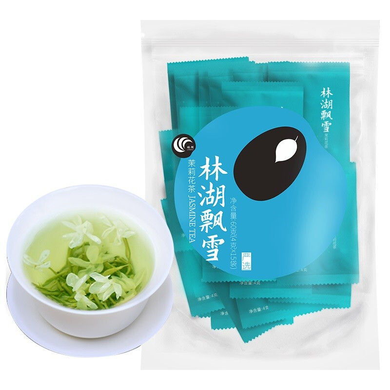 林湖飘雪 五粮春45度500mL*1+赠林湖飘雪 茉莉花茶特级 60g 183.31元（需用券）