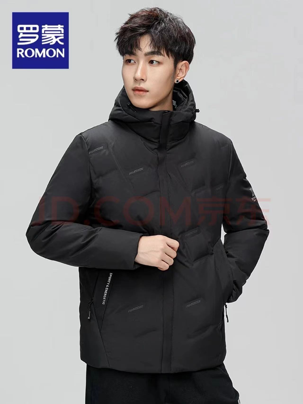 ROMON 罗蒙 短款加厚羽绒服 90白鸭绒 S1Y147012-1 217.41元（需用券）