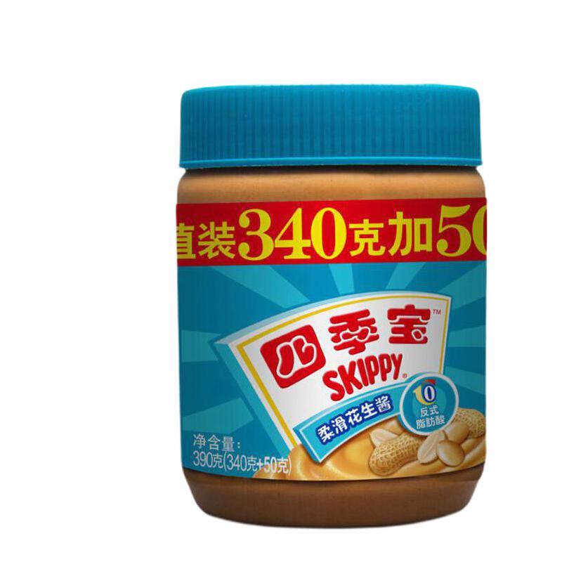 SKIPPY 四季宝 柔滑花生酱 390g 16.8元（需用券）