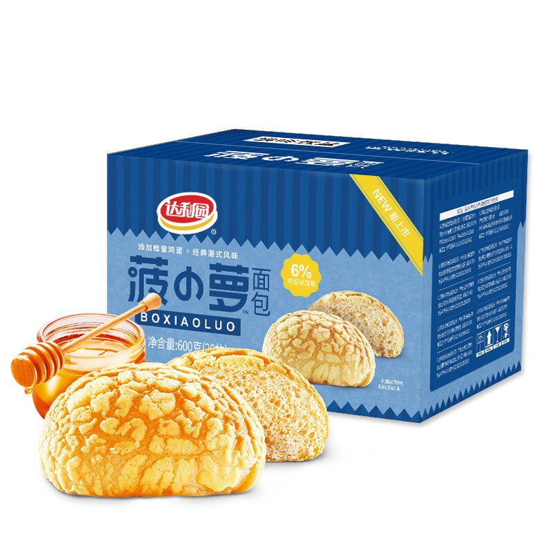 88VIP：达利园 菠小萝面包 600g 9.95元（需用券）